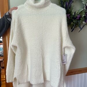 Kohl's Cream Turtleneck Sweater - SONOMA